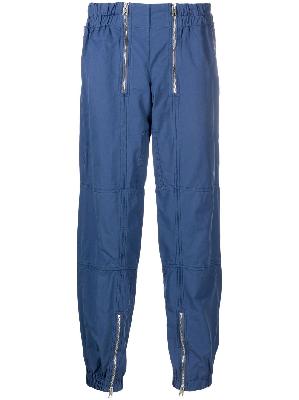 Bottega Veneta - Blue Cotton Multi-Zip Track Pants