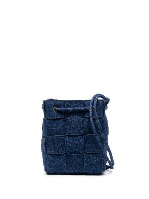 Bottega Veneta - Blue Small Cassette Denim Bucket Bag
