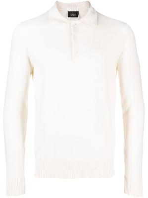 Brioni - White Polo Collar Knitted Jumper