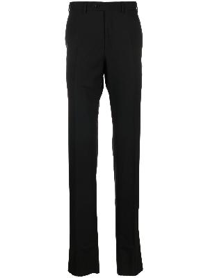 Brioni - Black Tailored Mid-Rise Trousers
