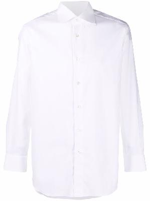 Brioni - White Cotton Button-Up Shirt