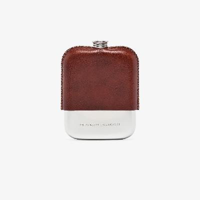 Brunello Cucinelli - Brown Leather And Stainless Steel Flask