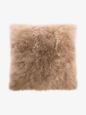 Brunello Cucinelli - Brown Shearling And Leather Cushion