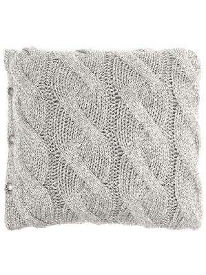 Brunello Cucinelli - Grey Cable Knit Cashmere Cushion