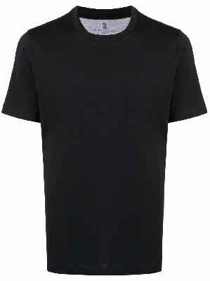 Brunello Cucinelli - Black Crew Neck Cotton T-Shirt
