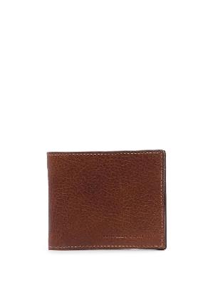 Brunello Cucinelli - Brown Logo Leather Bifold Wallet
