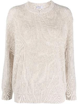 Brunello Cucinelli - Neutral Chunky-Knit Cotton Sweater