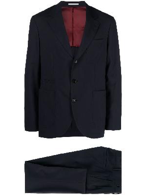 Brunello Cucinelli - Blue Single-Breasted Wool Suit
