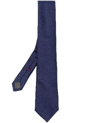Brunello Cucinelli - Blue Spotted Silk Tie