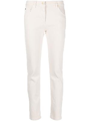 Brunello Cucinelli - White Slim Fit Straight Jeans