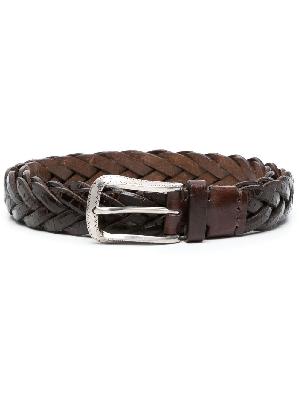 Brunello Cucinelli - Brown Braided Leather Belt