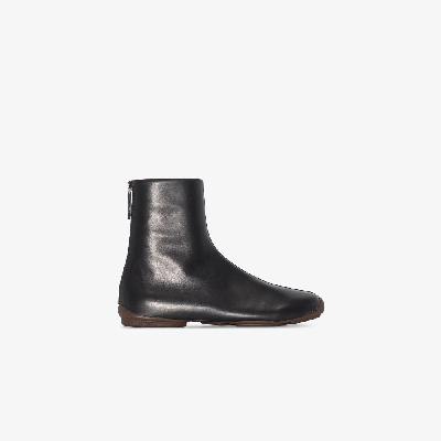 Burberry - Black Leather Ankle Boots