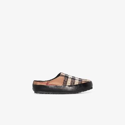 Burberry - Brown Northaven Check Slippers