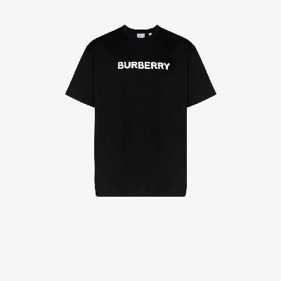 Burberry - Black Harriston Logo Print Cotton T-Shirt