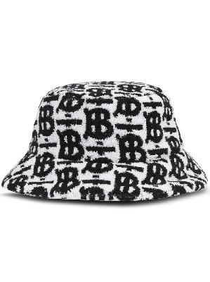 Burberry - Black Monogram Print Bucket Hat
