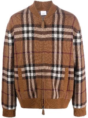 Burberry - Vintage Check Cashmere Bomber Jacket