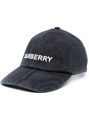 Burberry - Blue Logo-Embroidered Cotton Baseball Cap