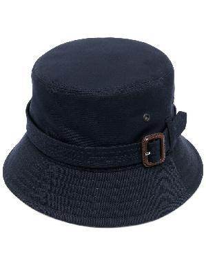 Burberry - Blue Buckle Detail Bucket Hat