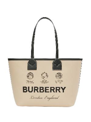 Burberry - Beige Medium Heritage Tote Bag