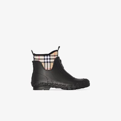 Burberry - Black Vintage Check Ankle Boots
