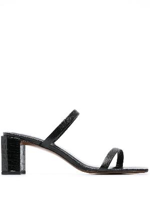 BY FAR - Black Tanya 60 Leather Sandals