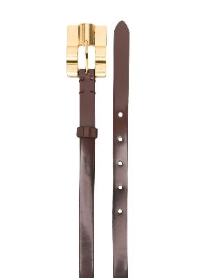 BY FAR - Brown Domino Sequoia Belt