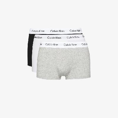 Calvin Klein Underwear - Black, White And Grey Cotton Boxer Briefs Set