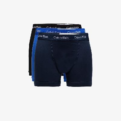 Calvin Klein Underwear - Black And Blue Cotton Boxer Briefs Set