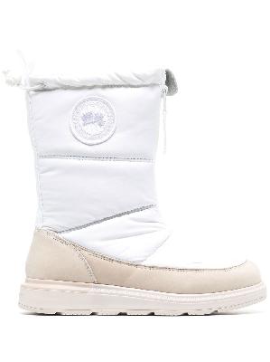 Canada Goose - White Cypress Fold Over Quilted Boots
