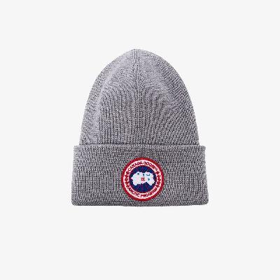 Canada Goose - Grey Arctic Disc Wool Beanie Hat