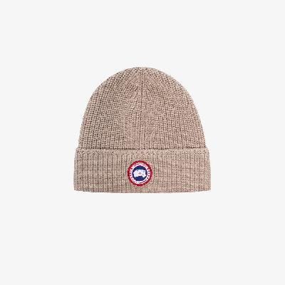 Canada Goose - Neutral Arctic Disc Wool Beanie Hat
