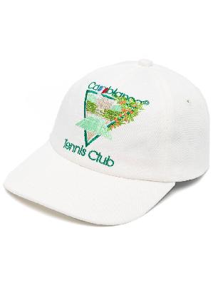 Casablanca - White Tennis Club Organic Cotton Baseball Cap