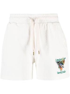 Casablanca - White Embroidered Logo Track Pants