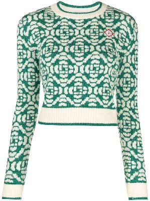 Casablanca - Green Monogram Wool Sweater