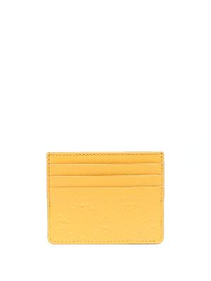Casablanca - Yellow Logo Embossed Leather Cardholder