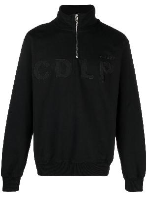 CDLP - Black Logo Appliqué Cotton Sweatshirt