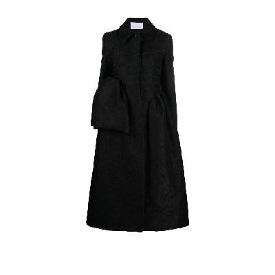 Cecilie Bahnsen - Black Single-Breasted Coat