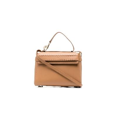 Chloé - Neutral Nacha Whipstitch Leather Shoulder Bag