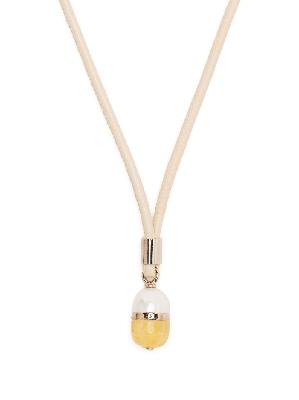 Chloé - Neutral Darcey Pearl Argonite Pendant Necklace