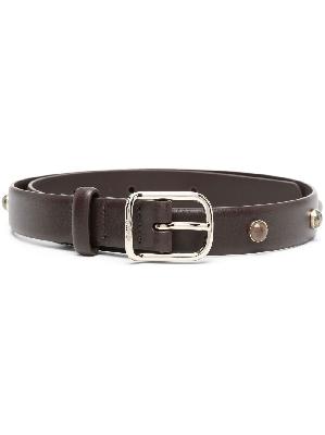 Chloé - Brown Ora Studded Leather Belt
