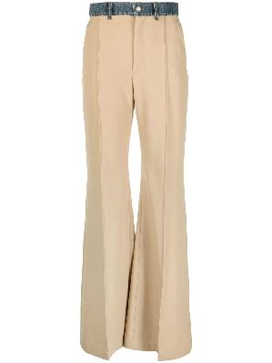 Chloé - Beige Panelled Tailored Trousers