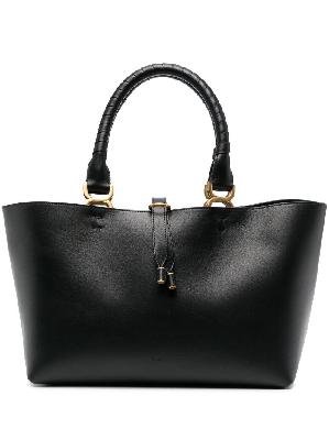Chloé - Black Marcie Small Leather Tote Bag