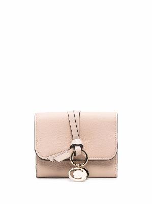 Chloé - Pink Alphabet Leather Tri-Fold Wallet