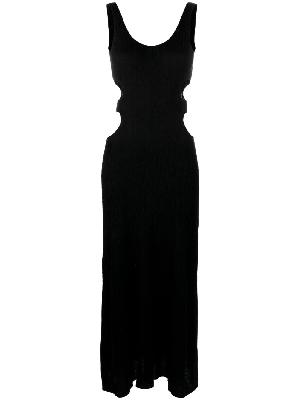 Chloé - Black Crinkled Tank Maxi Dress