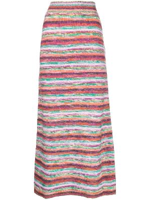 Chloé - Multicolour Striped Knitted Skirt