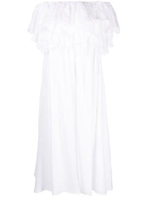 Chloé - White Off-Shoulder Midi Dress