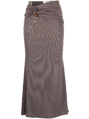 Christopher Esber - Grey Distort Quartz Midi Skirt