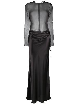 Christopher Esber - Grey Silk Maxi Dress