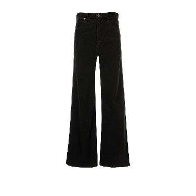 Citizens Of Humanity - Black Paloma Corduroy Wide-Leg Trousers
