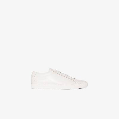 Common Projects - White Achilles Low Top Leather Sneakers
